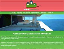 Tablet Screenshot of hendayeimmobilier.com